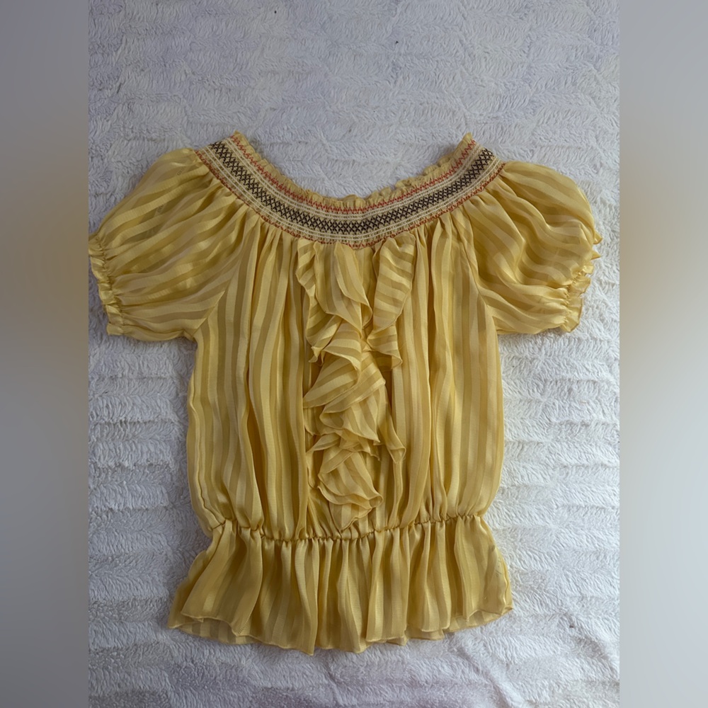 XOXO Sunny Yellow Blouse